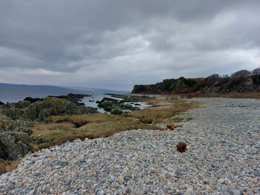 Pebble shore of Imachar, Isle of Arran